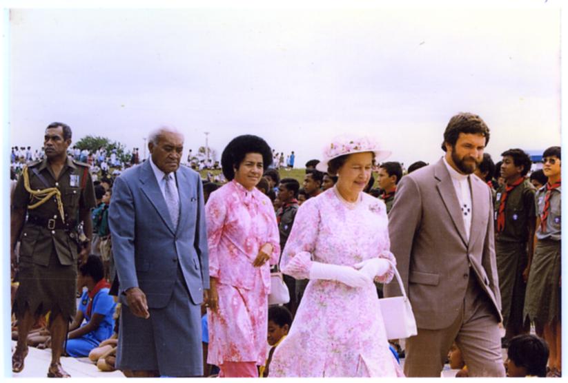 The Queen in Fiji
